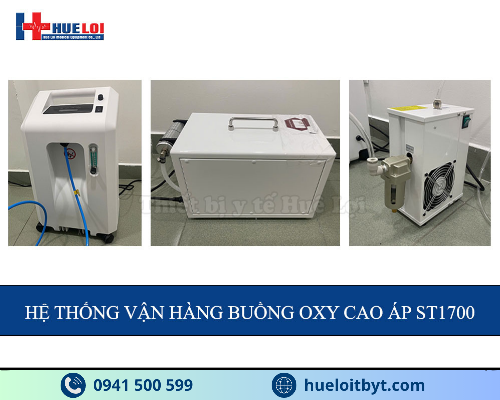 các thiết bị đi kèm với buồng oxy cao áp