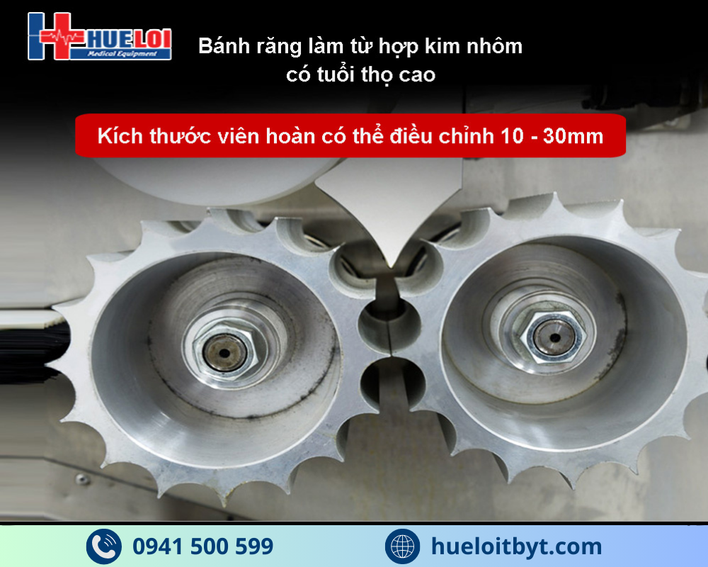 MÁY LÀM VIÊN HOÀN ĐÔNG Y CÔNG SUẤT CAO