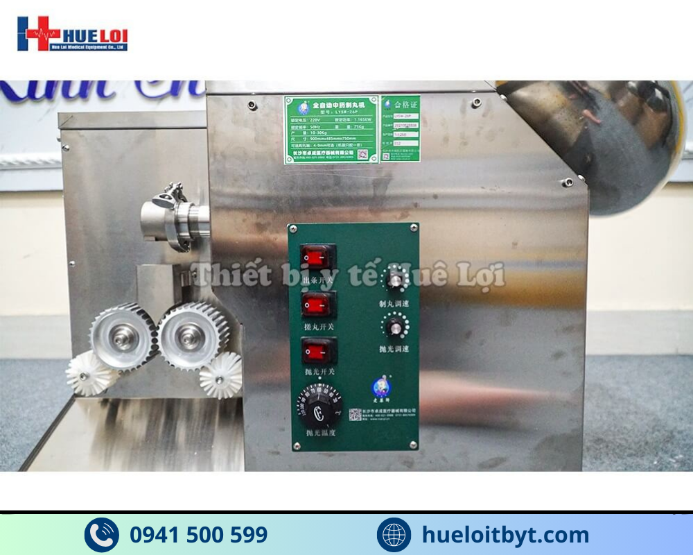 MÁY LÀM VIÊN HOÀN KẾT HỢP SẤY KHÔ, ĐÁNH BÓNG VÀ BAO VIÊN