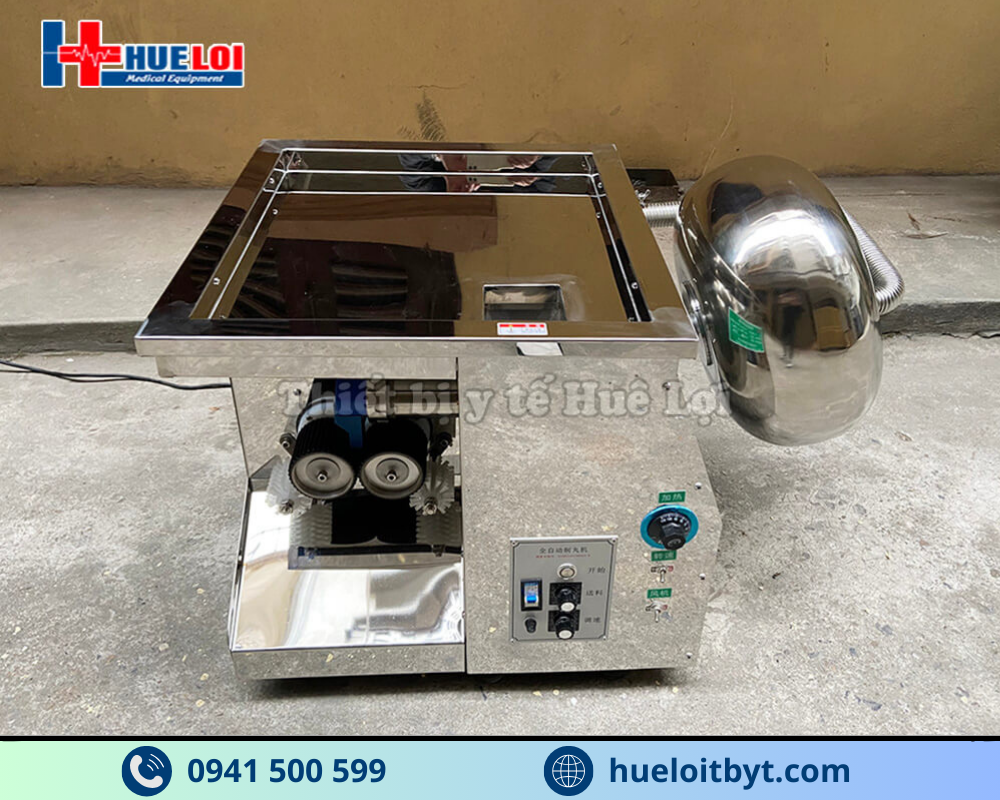 MÁY LÀM VIÊN HOÀN KÈM SẤY KHÔ VÀ ĐÁNH BÓNG