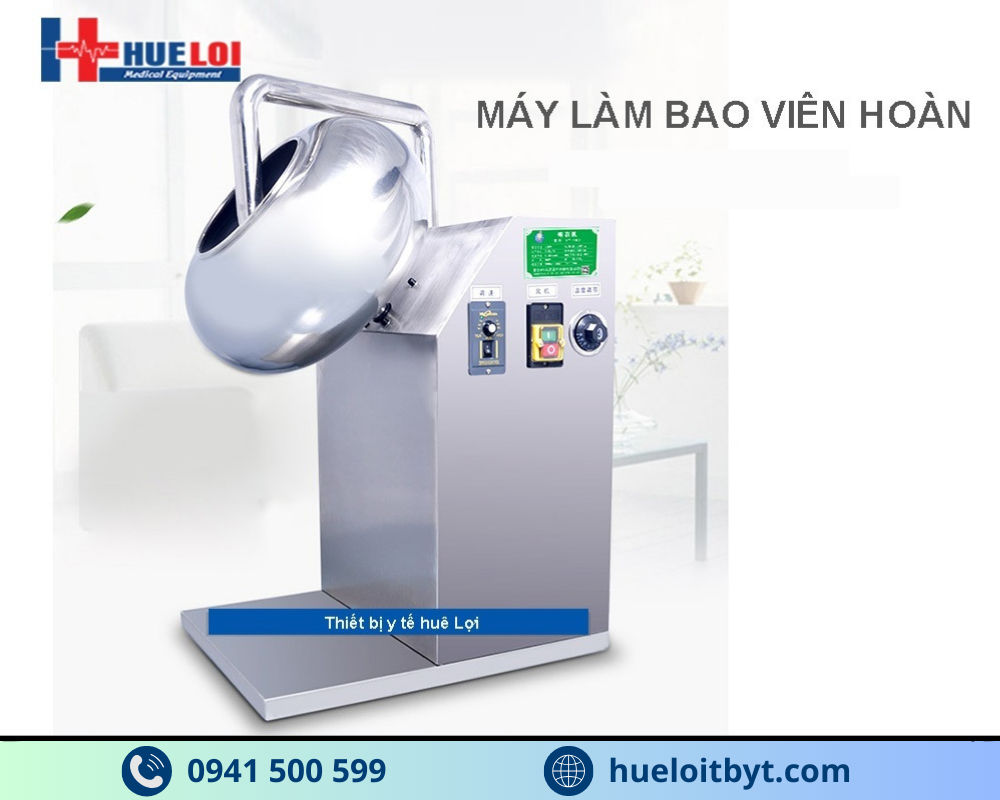 MÁY SẤY KHÔ, ĐÁNH BÓNG VÀ BAO VIÊN THUỐC ĐÔNG Y