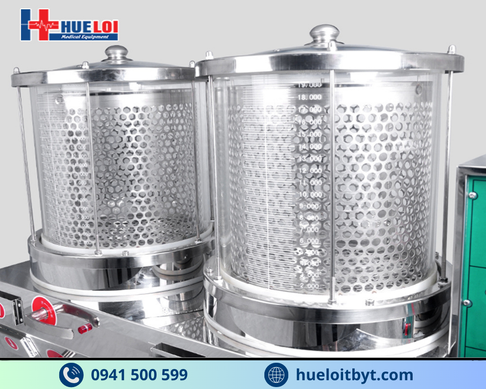 MÁY SẮC THUỐC KÈM ĐÓNG TÚI TỰ ĐỘNG 2 NỒI ĐUN CÔNG SUẤT CAO