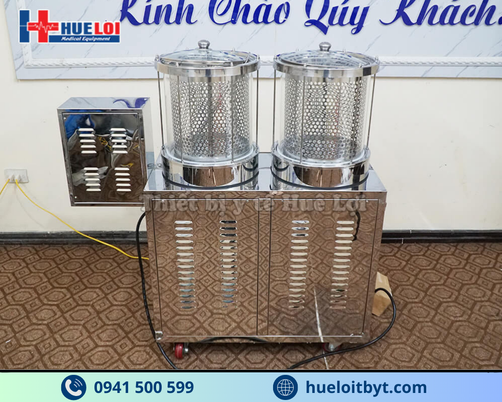MÁY SẮC THUỐC KÈM ĐÓNG TÚI TỰ ĐỘNG 2 NỒI ĐUN CÔNG SUẤT CAO