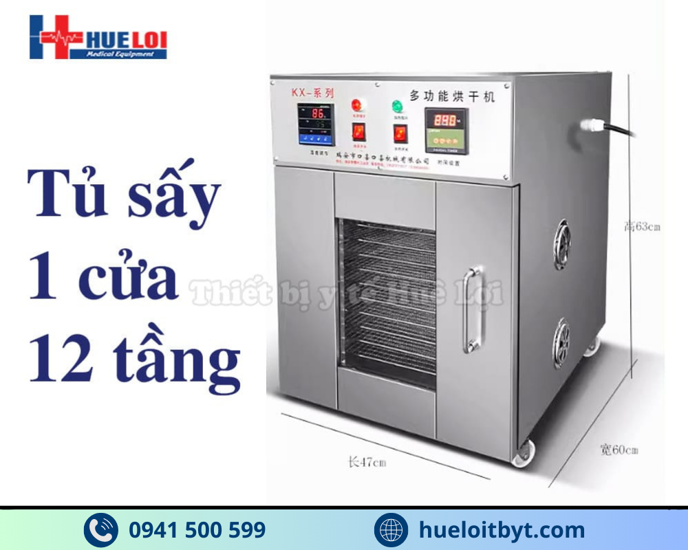 MÁY SẤY THUỐC ĐA NĂNG 12 TẦNG CHÍNH HÃNG