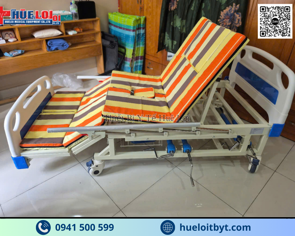 GIƯỜNG Y TẾ 4 TAY QUAY CAO CẤP A0I-III