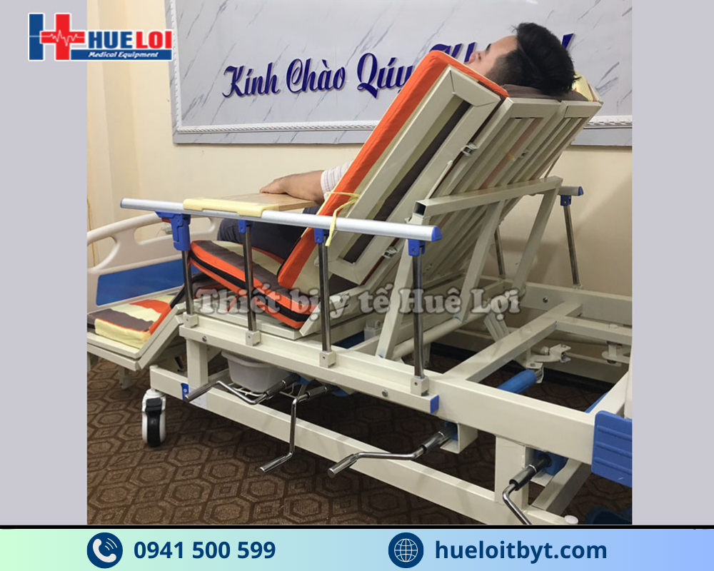 GIƯỜNG Y TẾ 4 TAY QUAY CAO CẤP A0I-III