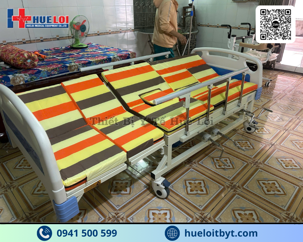 GIƯỜNG Y TẾ 4 TAY QUAY CAO CẤP A0I-III