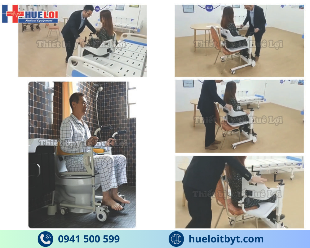 XE LĂN NÂNG HẠ BẰNG TAY QUAY ĐA NĂNG