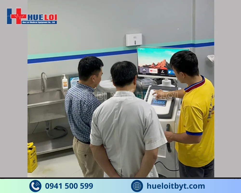bàn giao máy điều trị bệnh tuyến tiền liệt cao cấp