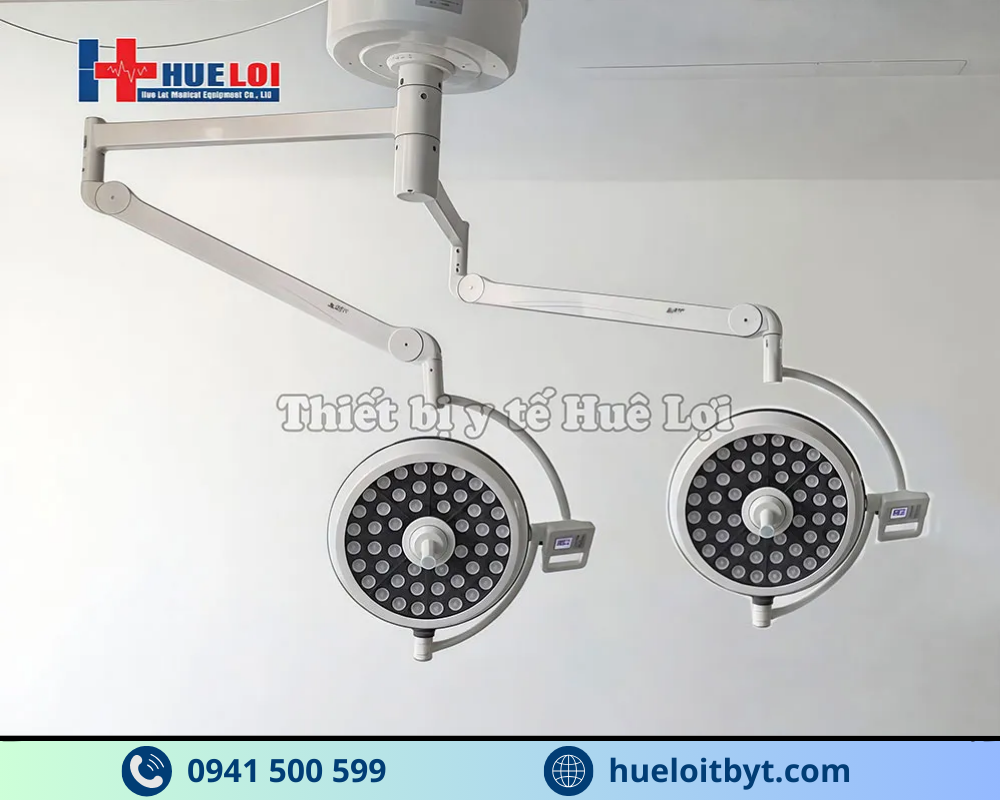 ĐÈN MỔ TREO TRẦN 2 NHÁNH KHÔNG HẮT BÓNG CAO CẤP  PJZF700/700