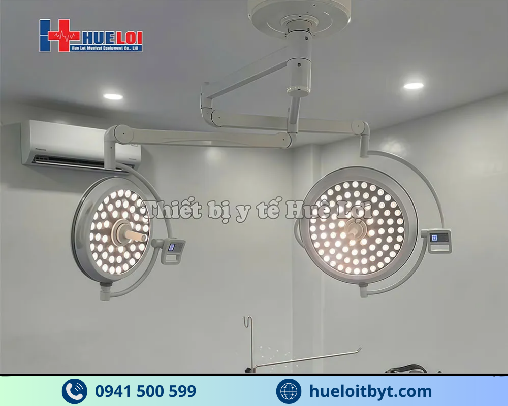 ĐÈN MỔ TREO TRẦN 2 NHÁNH KHÔNG HẮT BÓNG CAO CẤP  PJZF700/700