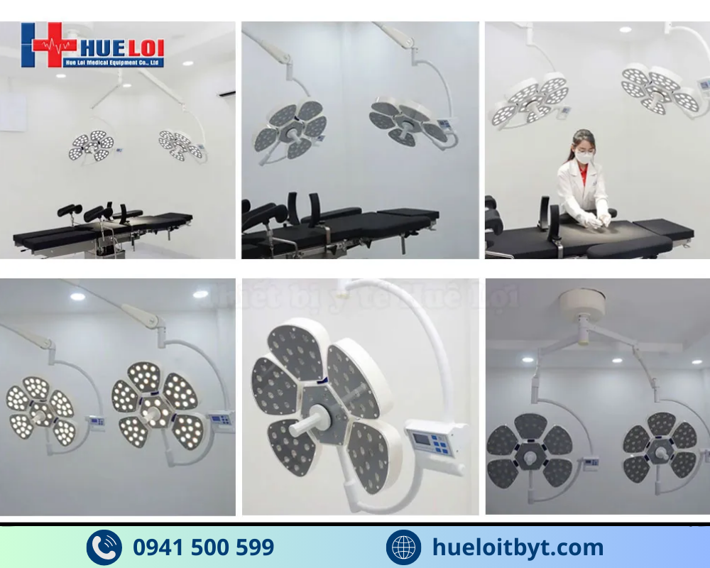 ĐÈN PHẪU THUẬT TREO TRẦN 2 NHÁNH CAO CẤP  PJLED 5/5