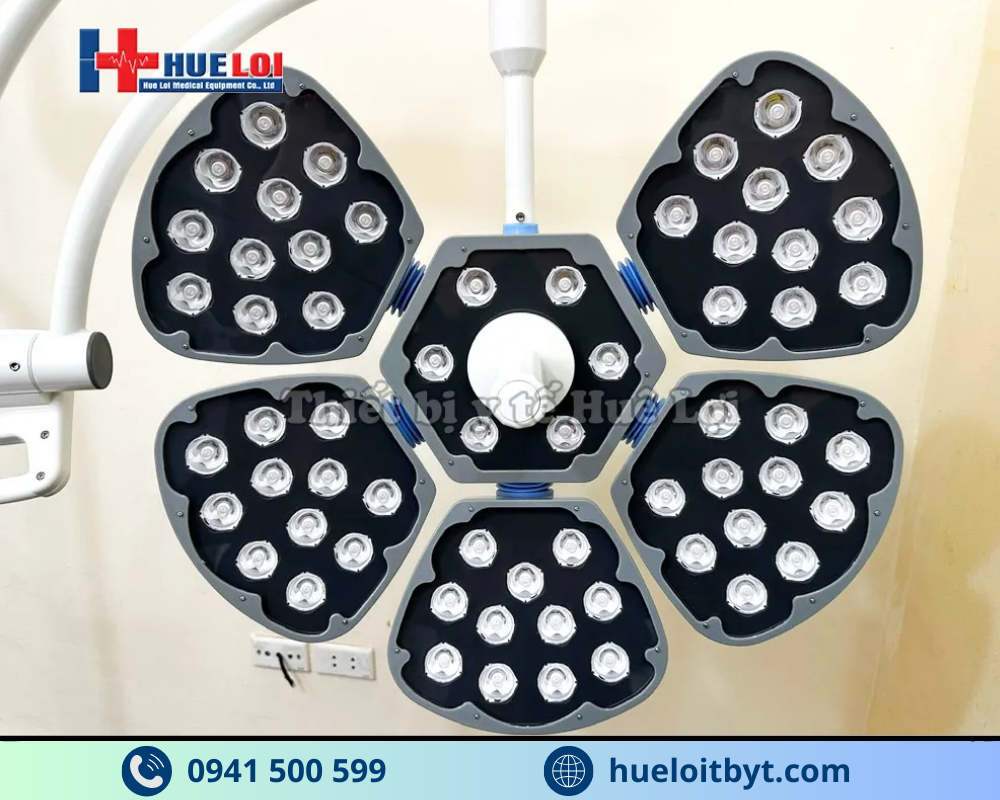ĐÈN PHẪU THUẬT DI ĐỘNG KHÔNG HẮT BÓNG 5 CÁNH