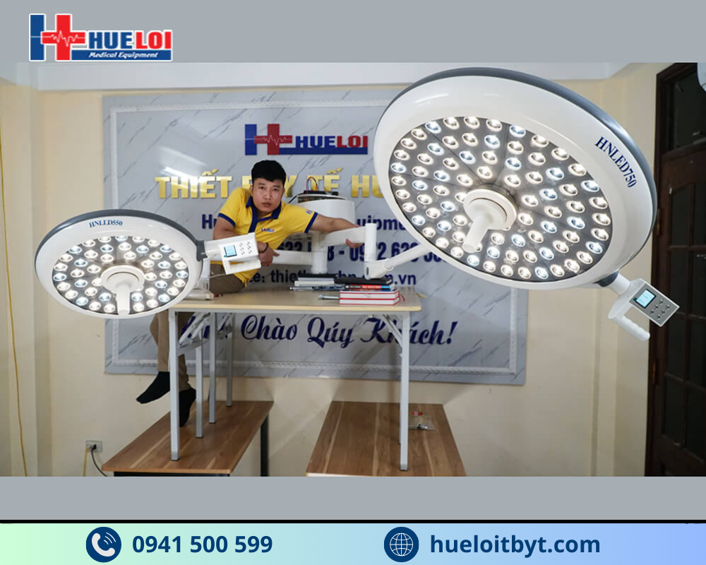 ĐÈN LED PHẪU THUẬT TREO TRẦN 2 NHÁNH KHÔNG HẮT BÓNG