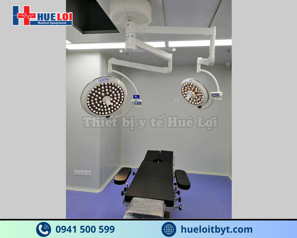 ĐÈN LED PHẪU THUẬT TREO TRẦN 2 NHÁNH KHÔNG HẮT BÓNG