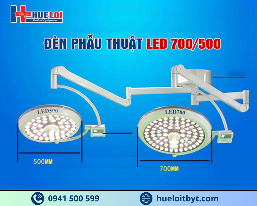 ĐÈN LED PHẪU THUẬT TREO TRẦN 2 NHÁNH KHÔNG HẮT BÓNG