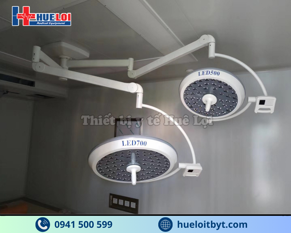 ĐÈN LED PHẪU THUẬT TREO TRẦN 2 NHÁNH KHÔNG HẮT BÓNG