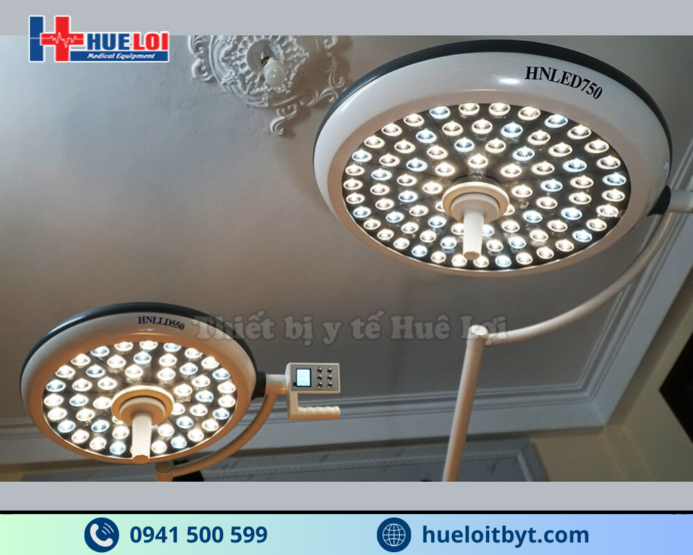 ĐÈN LED PHẪU THUẬT TREO TRẦN 2 NHÁNH KHÔNG HẮT BÓNG