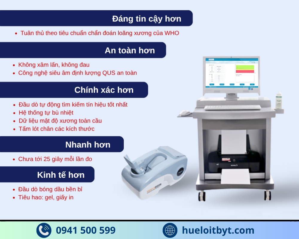 MÁY ĐO LOÃNG XƯƠNG GÓT CHÂN BẰNG SÓNG SIÊU ÂM OSTEOKJ3000 GIÁ TỐT