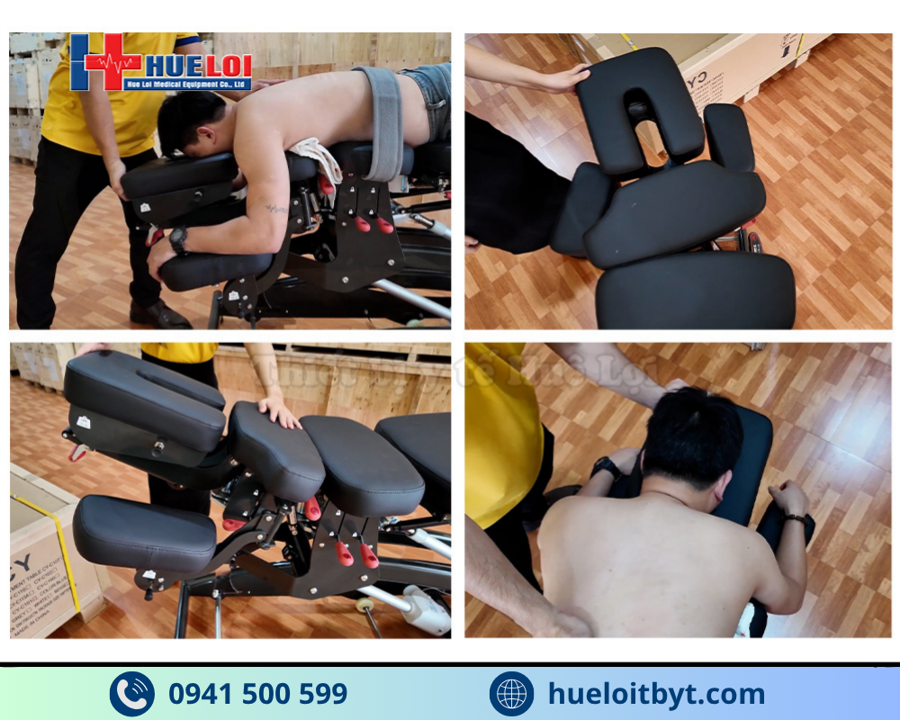 GIƯỜNG NẮN CHỈNH VÀ KÉO GIÃN CỘT SỐNG BẰNG ĐIỆN