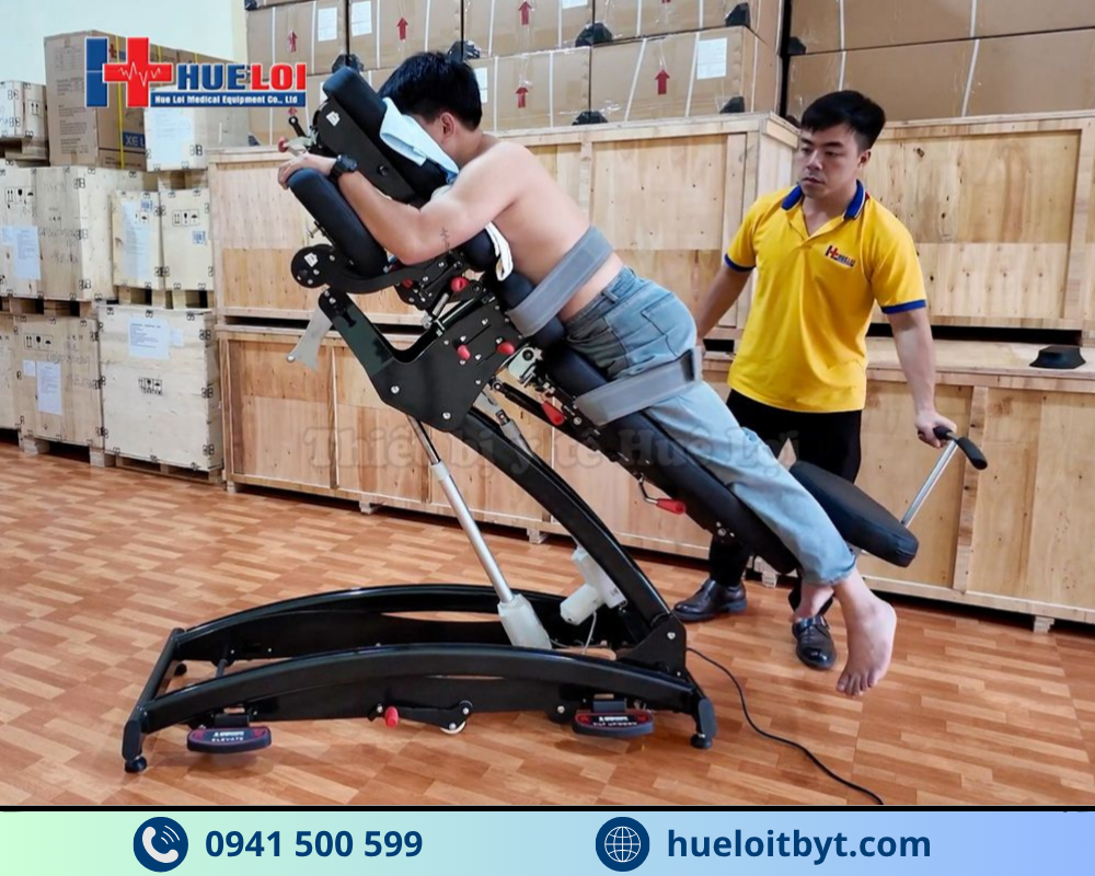 GIƯỜNG NẮN CHỈNH VÀ KÉO GIÃN CỘT SỐNG BẰNG ĐIỆN