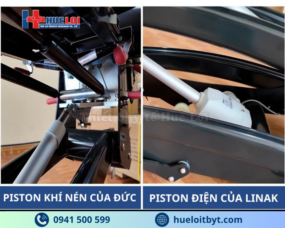 hệ thống piston hiện đại của giường tác động cột sống