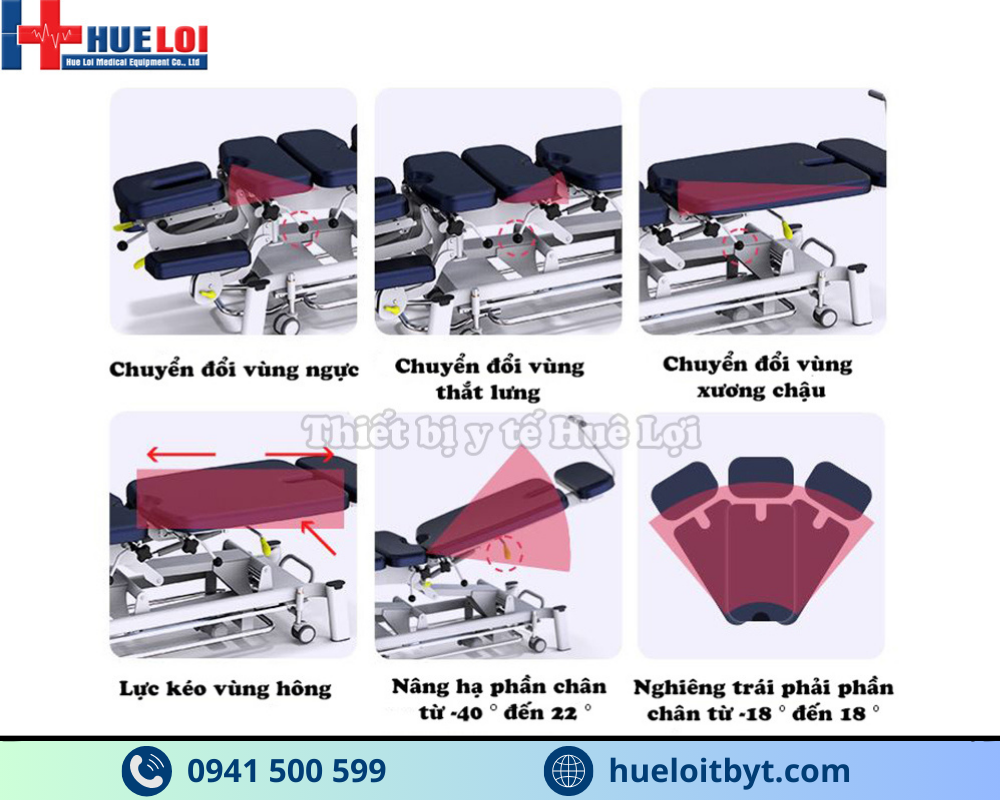 GIƯỜNG TÁC ĐỘNG CỘT SỐNG CAO CẤP FAIRWORTH 380