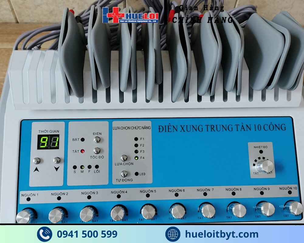 MÁY ĐIỆN XUNG 10 CỔNG TẦN SỐ THẤP