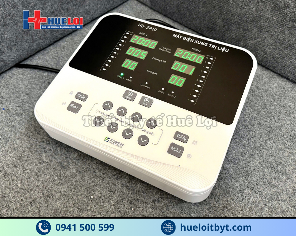 MÁY ĐIỆN XUNG TRUNG TẦN GIAO THOA 2 KÊNH HB-ZP10