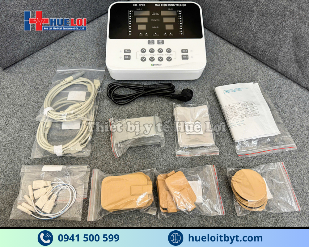 MÁY ĐIỆN XUNG TRUNG TẦN GIAO THOA 2 KÊNH HB-ZP10
