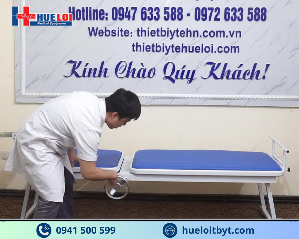 GIƯỜNG KÉO GIÃN CỘT SỐNG BẰNG CƠ