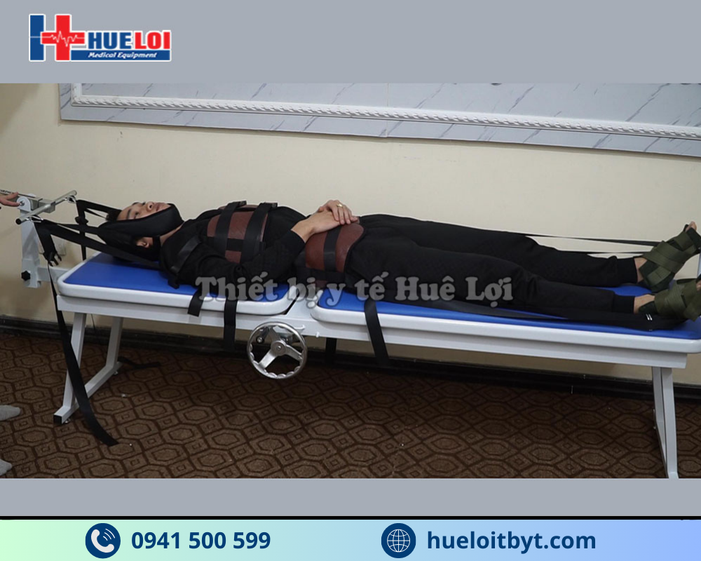 GIƯỜNG KÉO GIÃN CỘT SỐNG BẰNG CƠ