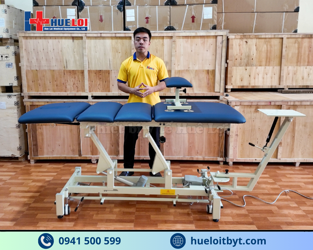 GIƯỜNG KÉO GIÃN CỘT SỐNG LƯNG VÀ CỔ BẰNG ĐIỆN THẾ HỆ MỚI