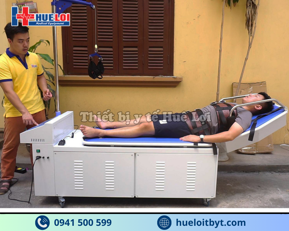 GIƯỜNG KÉO GIÃN CỘT SỐNG LƯNG VÀ CỔ ĐỒNG THỜI YP-2009B