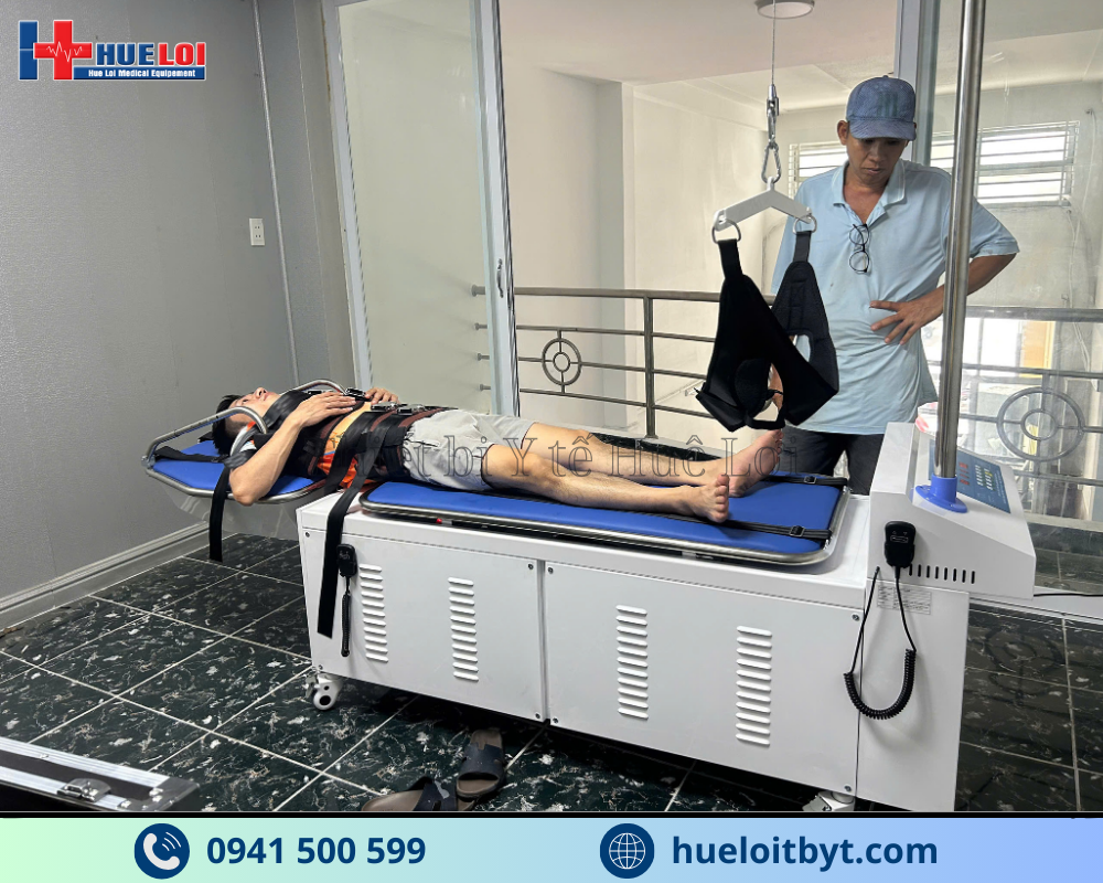 GIƯỜNG KÉO GIÃN CỘT SỐNG LƯNG VÀ CỔ ĐỒNG THỜI YP-2009B