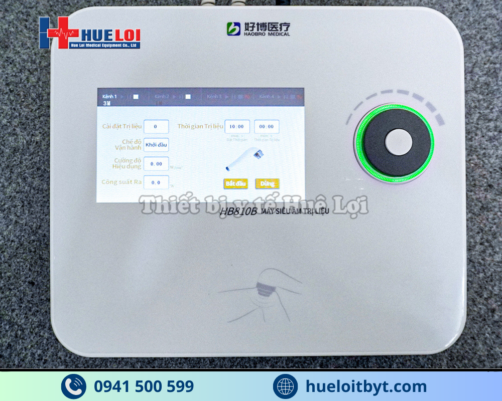 MÁY SIÊU ÂM TRỊ LIỆU ĐA TẦN 2 ĐẦU DÒ HB810B