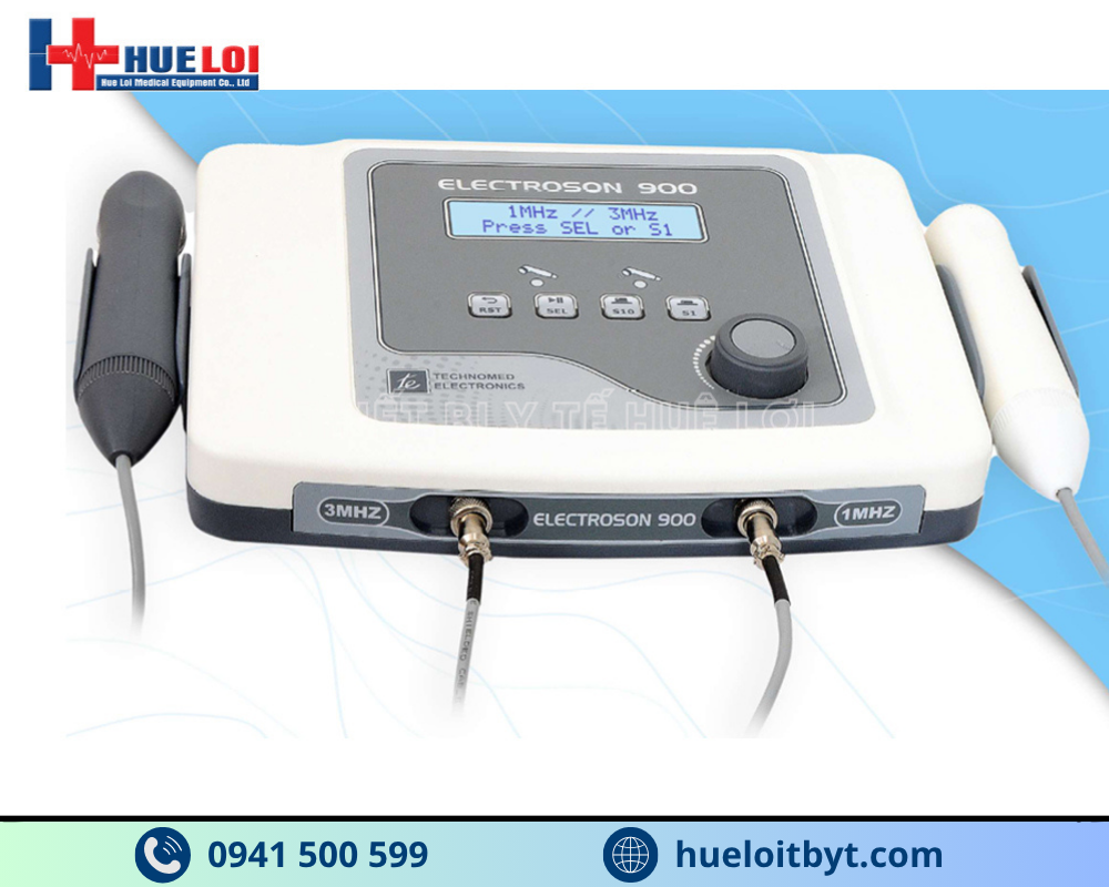 MÁY SIÊU ÂM TRỊ LIỆU ĐA TẦN ELECTROSIN 900 — TẦN SỐ KÉP 1 & 3 MHz