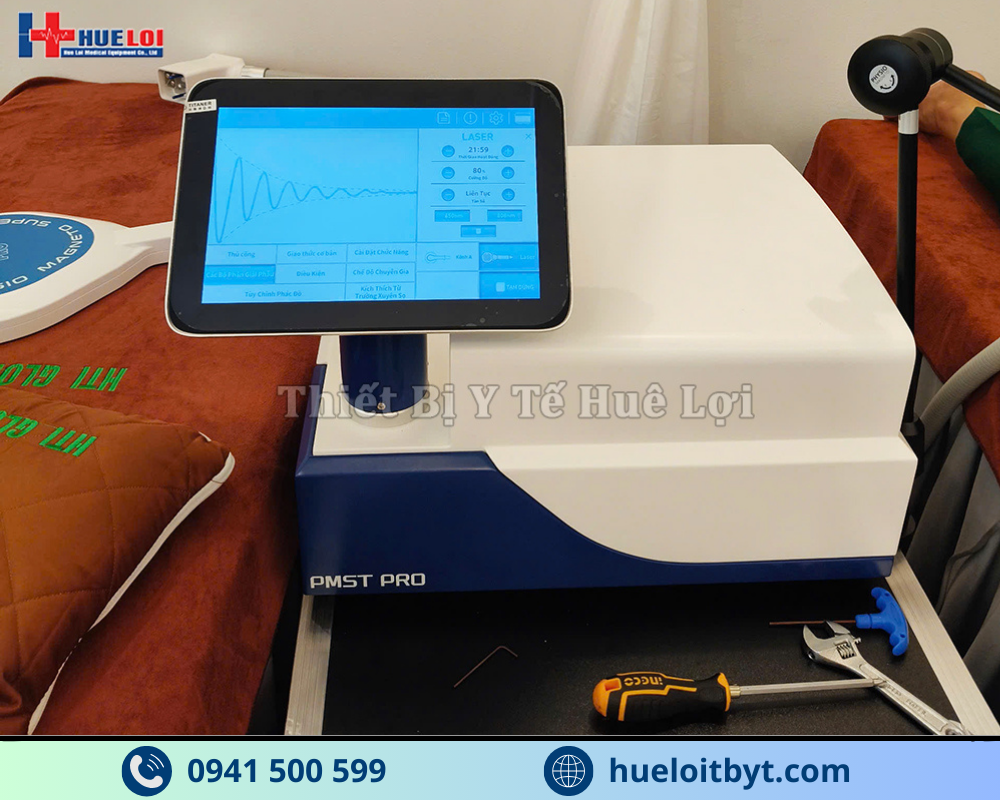 MÁY TỪ TRƯỜNG TRỊ LIỆU KẾT HỢP LASER PMST PRO CÔNG SUẤT CAO