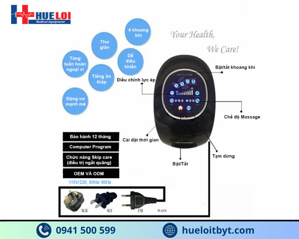 MÁY NÉN ÉP KHÍ TRỊ LIỆU 4 KHOANG CAO CẤP