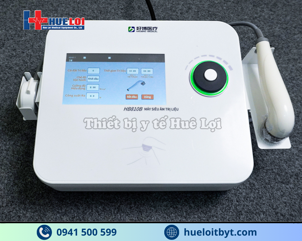 máy siêu âm trị liệu đa tần 2 đầu dò 1MHz và 3MHz