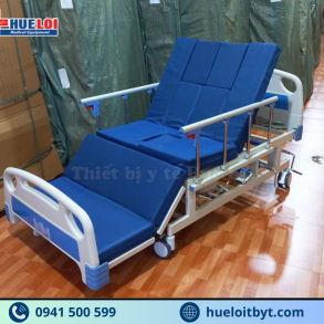 GIƯỜNG Y TẾ 4 TAY QUAY HẠ CHÂN TO ĐA NĂNG A0I-I