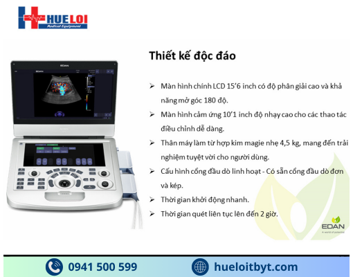 MÁY SIÊU ÂM HÌNH ẢNH EDAN AX3 CAO CẤP