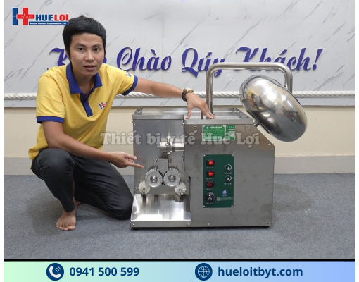 MÁY LÀM VIÊN HOÀN KẾT HỢP SẤY KHÔ, ĐÁNH BÓNG VÀ BAO VIÊN