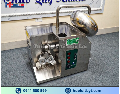 MÁY LÀM VIÊN HOÀN KẾT HỢP SẤY KHÔ, ĐÁNH BÓNG VÀ BAO VIÊN