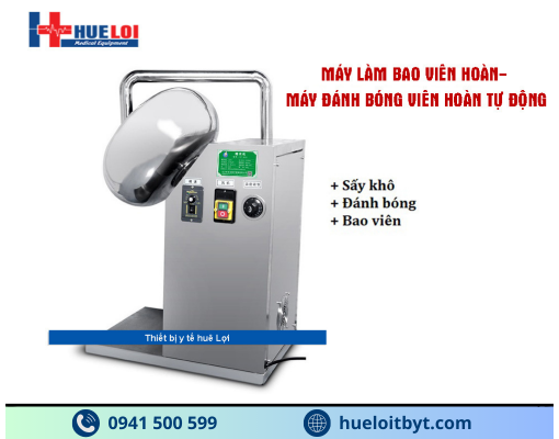 MÁY SẤY KHÔ, ĐÁNH BÓNG VÀ BAO VIÊN THUỐC ĐÔNG Y