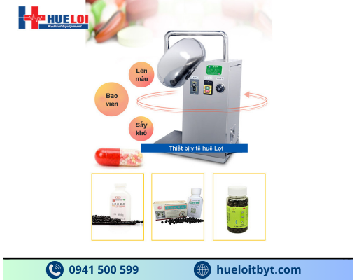 MÁY SẤY KHÔ, ĐÁNH BÓNG VÀ BAO VIÊN THUỐC ĐÔNG Y