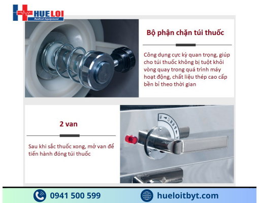 MÁY SẮC THUỐC VÀ ĐÓNG GÓI TỰ ĐỘNG 3 NỒI ĐUN CÔNG SUẤT CAO