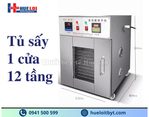MÁY SẤY THUỐC ĐA NĂNG 12 TẦNG CHÍNH HÃNG