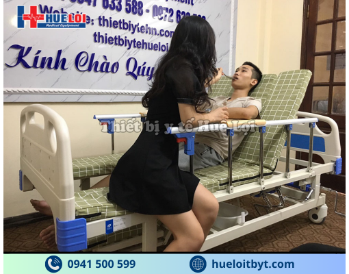 GIƯỜNG Y TẾ 4 TAY QUAY HẠ CHÂN NHỎ A0I-II