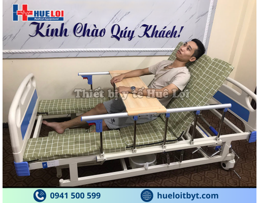 GIƯỜNG Y TẾ 4 TAY QUAY HẠ CHÂN NHỎ A0I-II